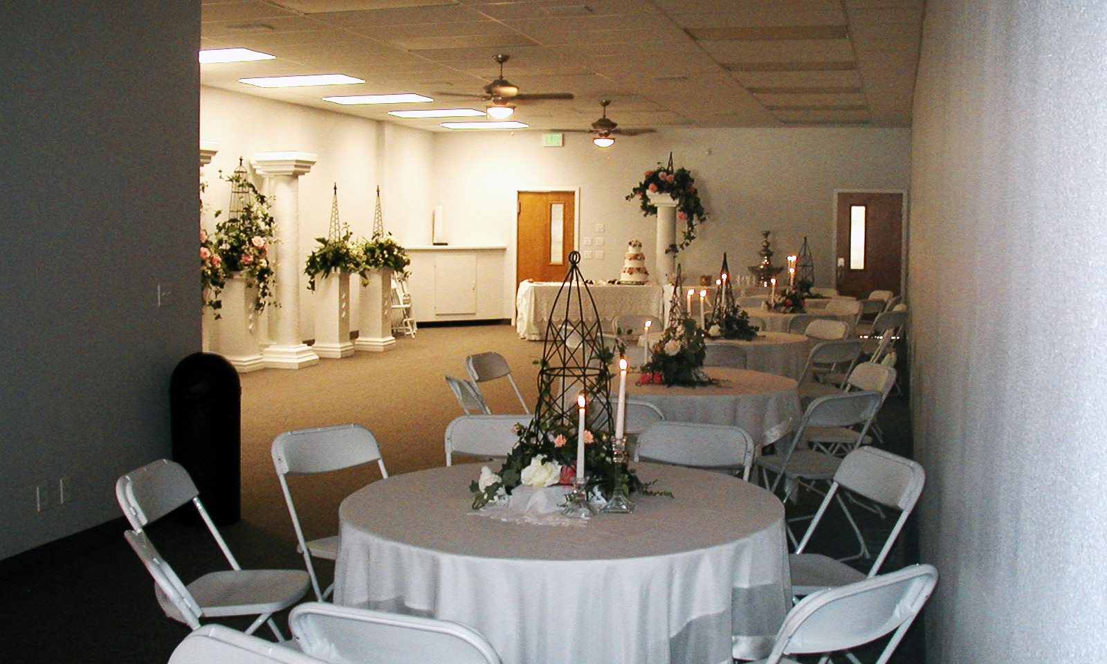 The Dille Event Center Wedding Reception Setup