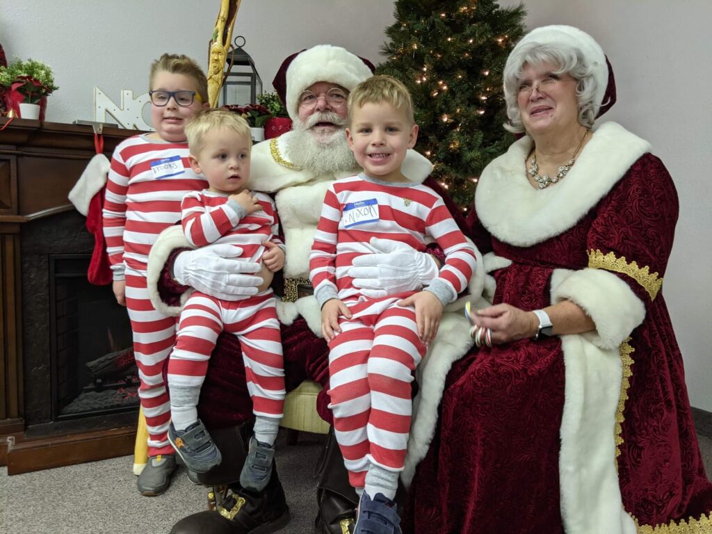 Event in the Nampa, Idaho, Dille Center with Mr. and Mrs. Claus
